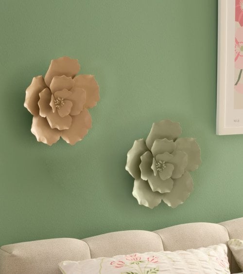 Decoración de Pared Flor Folk de Metal
