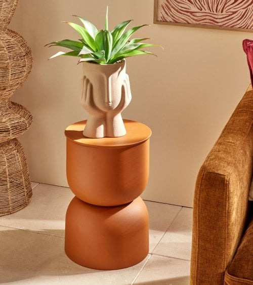 Planta Decorativa Agave con Maceta Persona de Cerámica