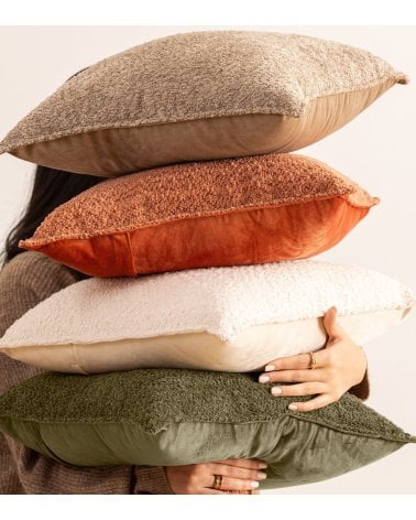 Cojín Rectangular Saona con Borreguillo de Poliéster