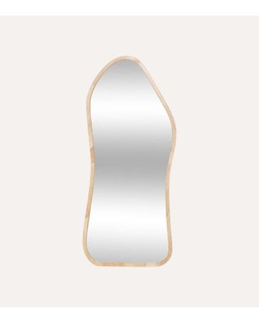 Espejo de Pie Tamy de Madera de Hevea y MDF