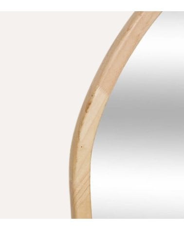 Espejo de Pie Tamy de Madera de Hevea y MDF