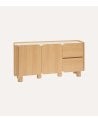 Aparador Homelya con 2 Puertas y 2 Cajones de Madera de Hevea