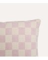 Cojín Rectangular Cuadros Vintage de Poliéster y Algodón