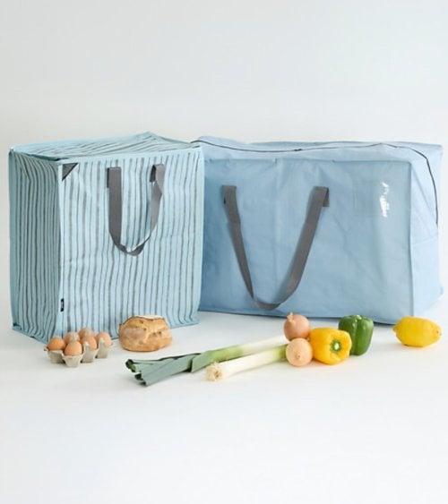 Bolsa de Compra Zipee a Rayas de Plástico
