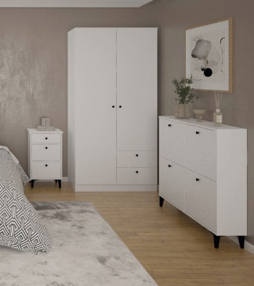 Zapatero Soft con 4 Trampones de Melamina