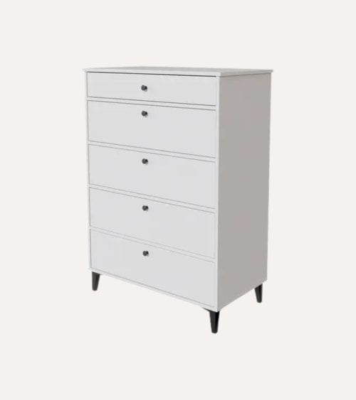 Cómoda Soft con 5 Cajones de Melamina
