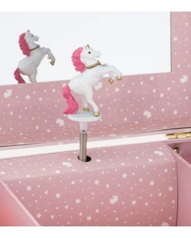 Caja Musical Joyero Infantil con Unicornio de Papel y Cartón