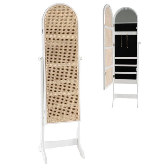 Armario Para Joyas Con Puerta De Ratán-1