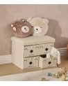 Puff Plegable Infantil Ositocon 4 Cajones de Borreguillo