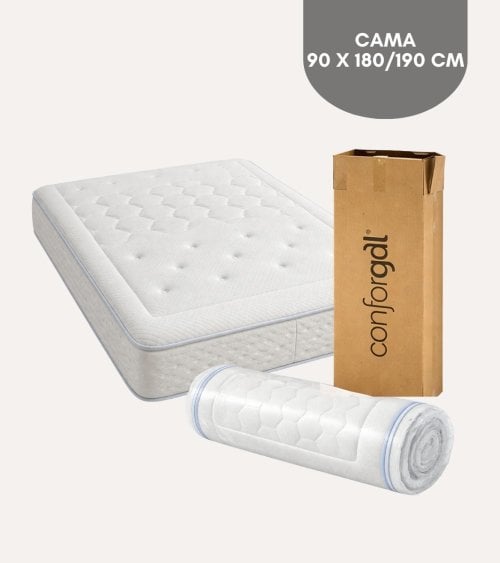 Colchón Neón Enrollado con Muelles Ensacados Polinsac System