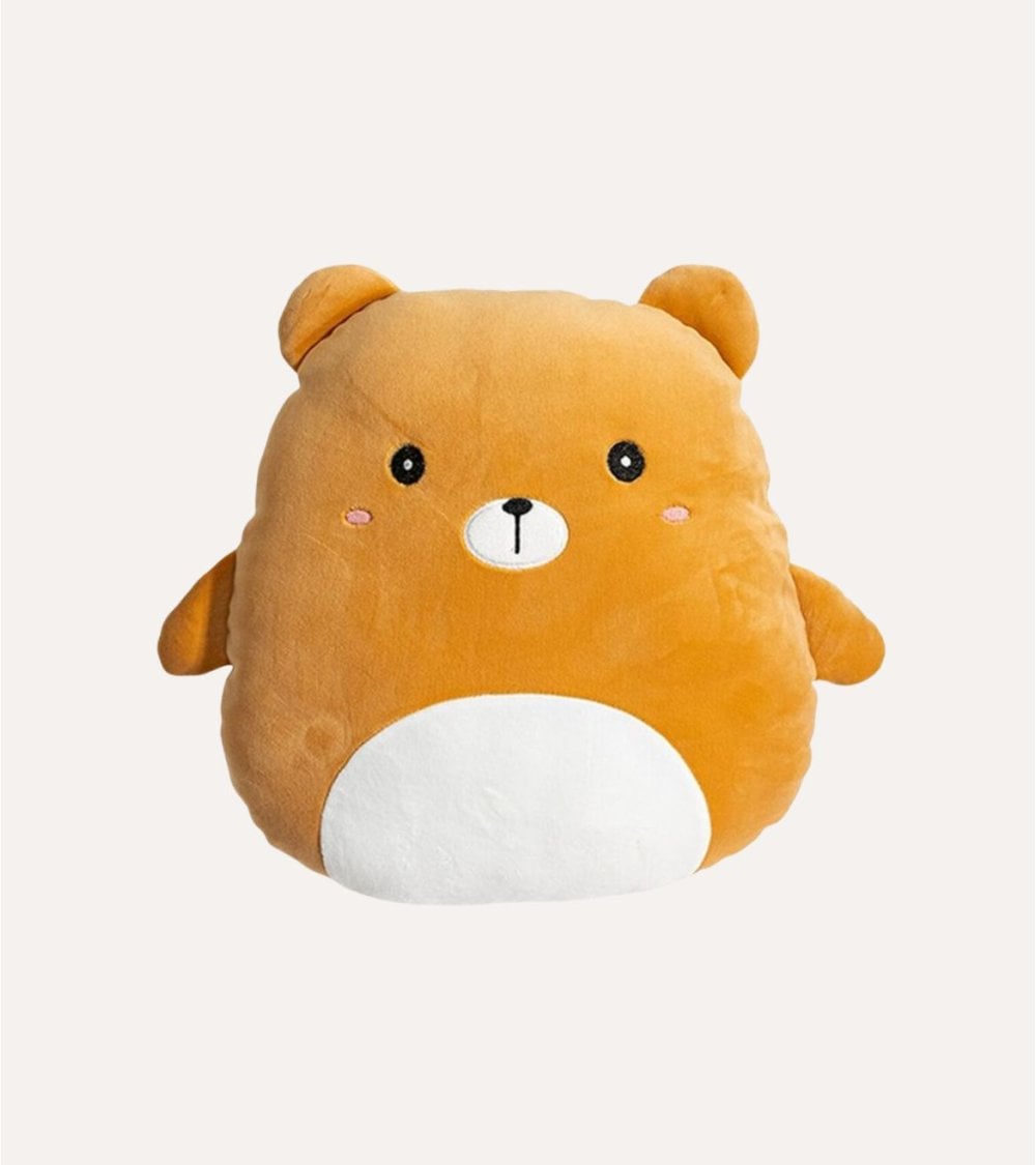 Peluche Squishy Infantil Oso Pardo de Poliéster