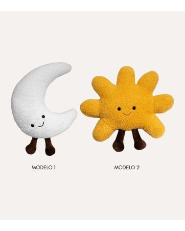 Peluche Infantil Sol o Luna de Borreguillo