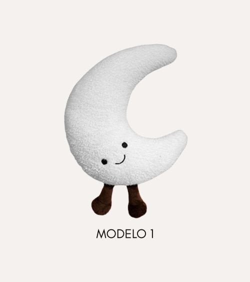 Peluche Infantil Sol o Luna de Borreguillo