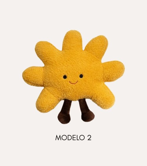 Peluche Infantil Sol o Luna de Borreguillo