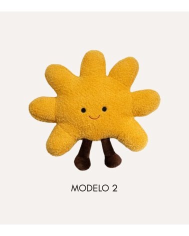 Peluche Infantil Sol o Luna de Borreguillo