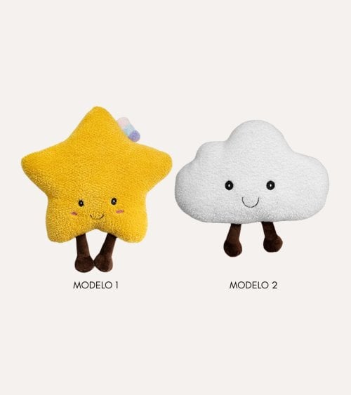 Peluche Infantil Nube o Estrella de Borreguillo