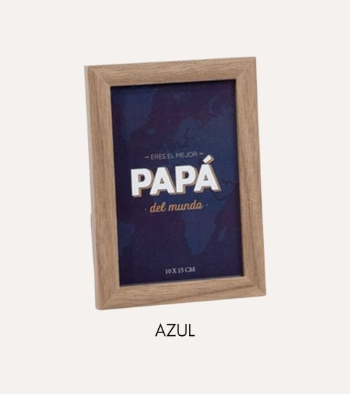 Marco de Fotos para Papá de Madera