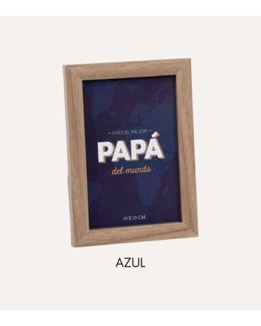 Marco de Fotos para Papá de Madera