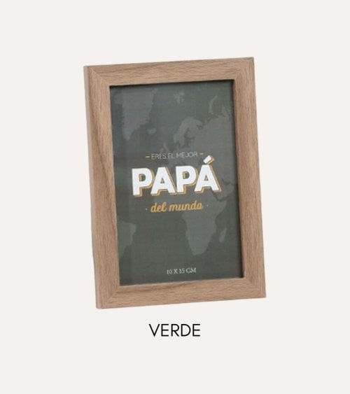 Marco de Fotos para Papá de Madera