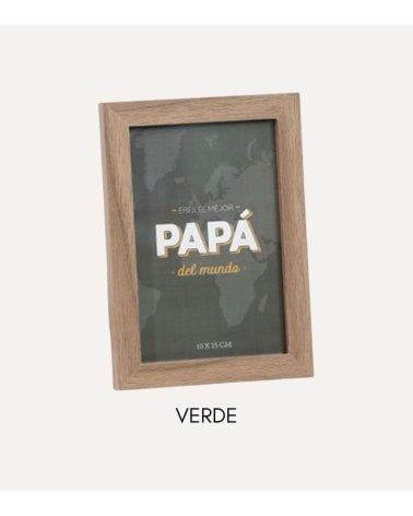 Marco de Fotos para Papá de Madera