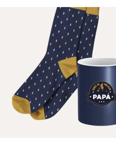 Set de Taza con Calcetines para El Mejor Papá