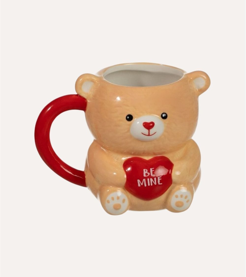 Taza Mug Osito Be Mine de Cerámica