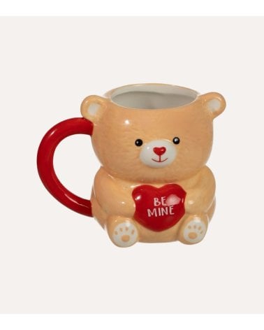 Taza Mug Osito Be Mine de Cerámica