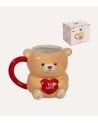 Taza Mug Osito Be Mine de Cerámica