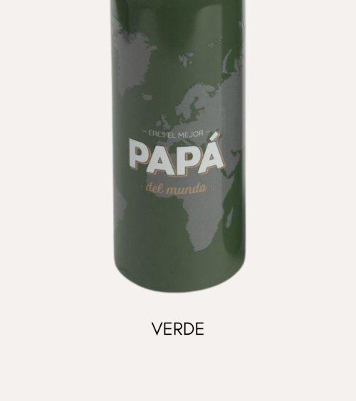 Botella Termo para Papá de Aluminio
