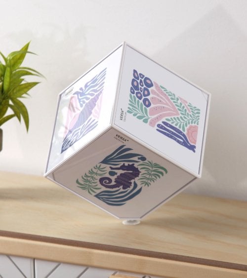 Marco de Fotos Cubo Giratorio Juno para 6 Fotos