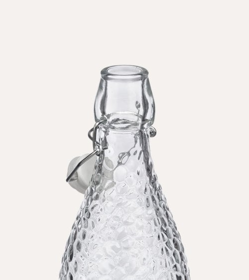 Botella Puntos de Vidrio Tallado