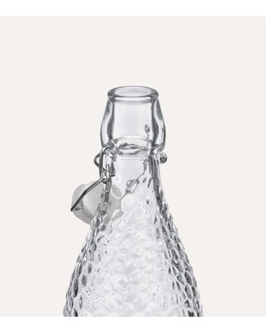 Botella Puntos de Vidrio Tallado