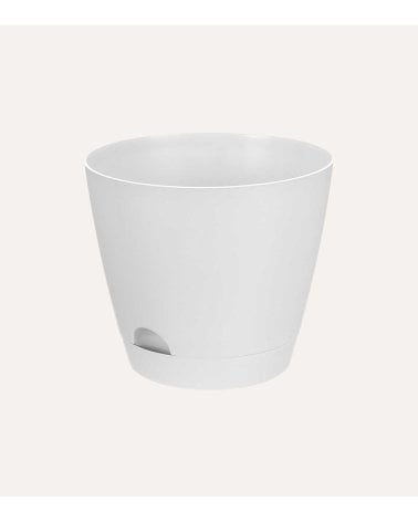 Maceta Minimalista con Bandeja de Plástico
