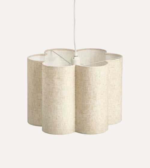 Lámpara Colgante Flor de Efecto Lino