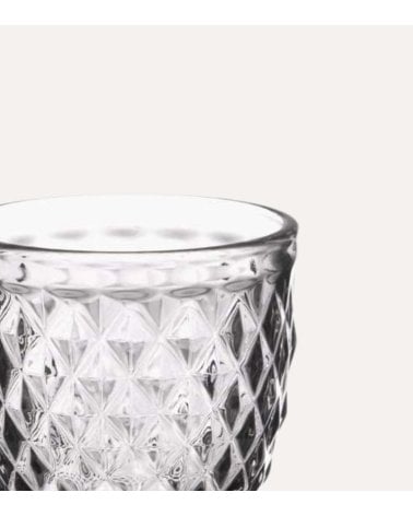 Set de 6 Copas de Vino Diamond de Cristal Tallado