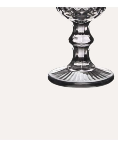 Set de 6 Copas de Vino Diamond de Cristal Tallado