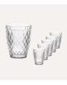 Set de 6 Vasos Diamond de Vidrio Tallado