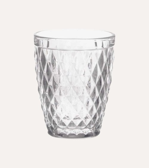Set de 6 Vasos Diamond de Vidrio Tallado