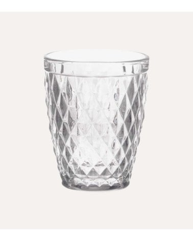 Set de 6 Vasos Diamond de Vidrio Tallado