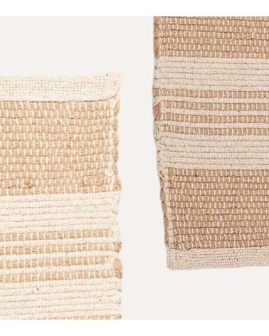 Alfombra A Rayas de 100% Algodón