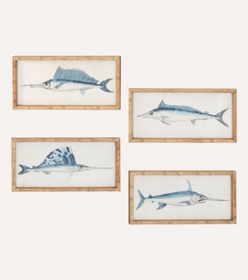 Cuadro Pez Espada de Bambú