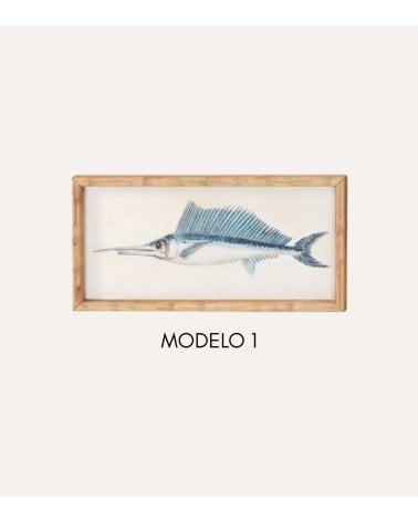 Cuadro Pez Espada de Bambú
