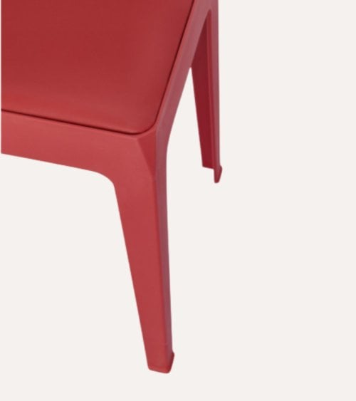 Taburete Bunny de Cuero Sintético y Plástico