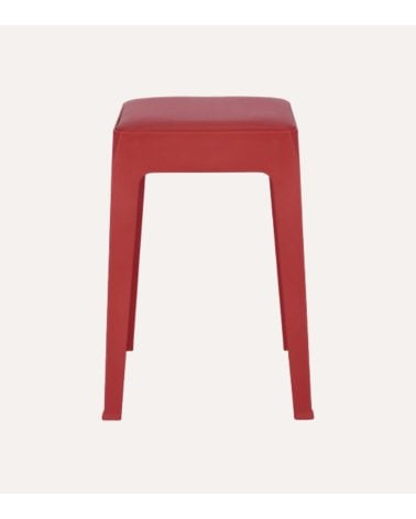 Taburete Bunny de Cuero Sintético y Plástico