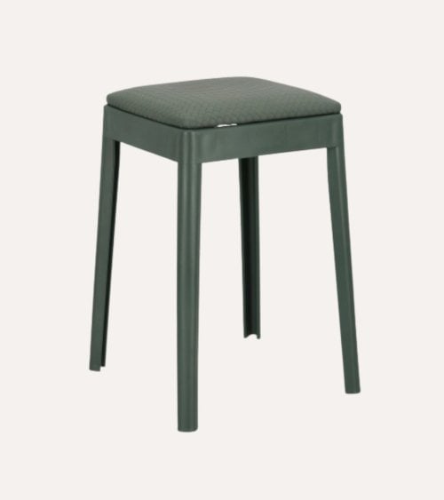 Taburete Scooby de Cuero Sintético y Plástico