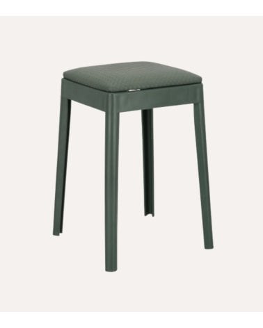 Taburete Scooby de Cuero Sintético y Plástico