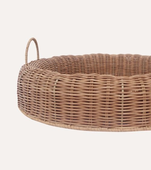 Bandeja Cesta Redonda Irele de Ratán