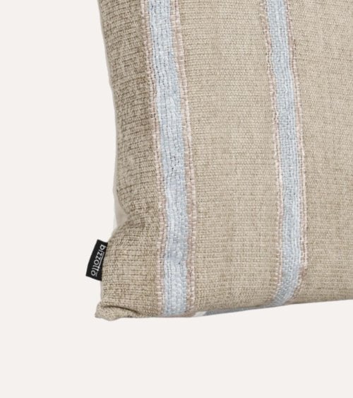 Cojín Jawla A Rayas de Algodón y Poliéster