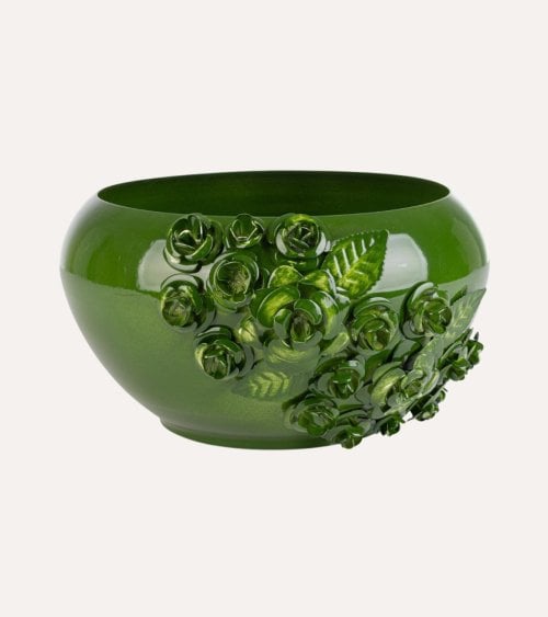 Macetero Rosas Meknes de Acero Barnizado