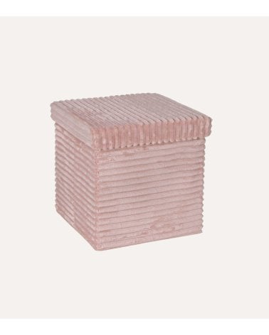 Puff Plegable Sedona Efecto Pana de MDF y Poliéster